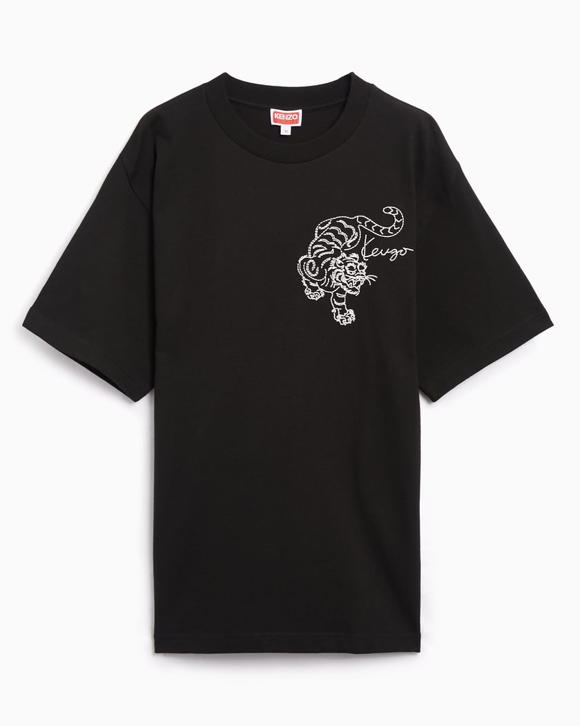 Kenzo Star Tiger Men s Oversized T Shirt Nero FE65TS2964SI 99J FOOTDISTRICT