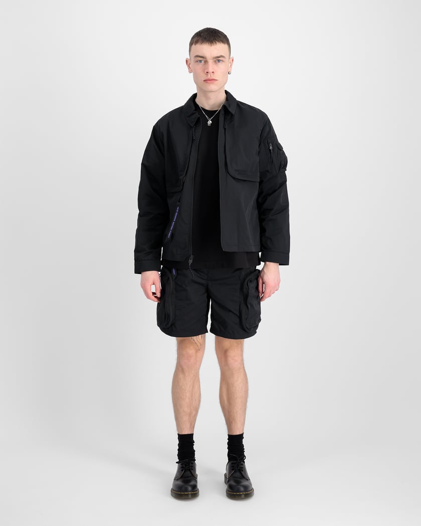 Alpha Industries Unisex Utility Overshirt UV Jacket Black 146118UV 03 FOOTDISTRICT