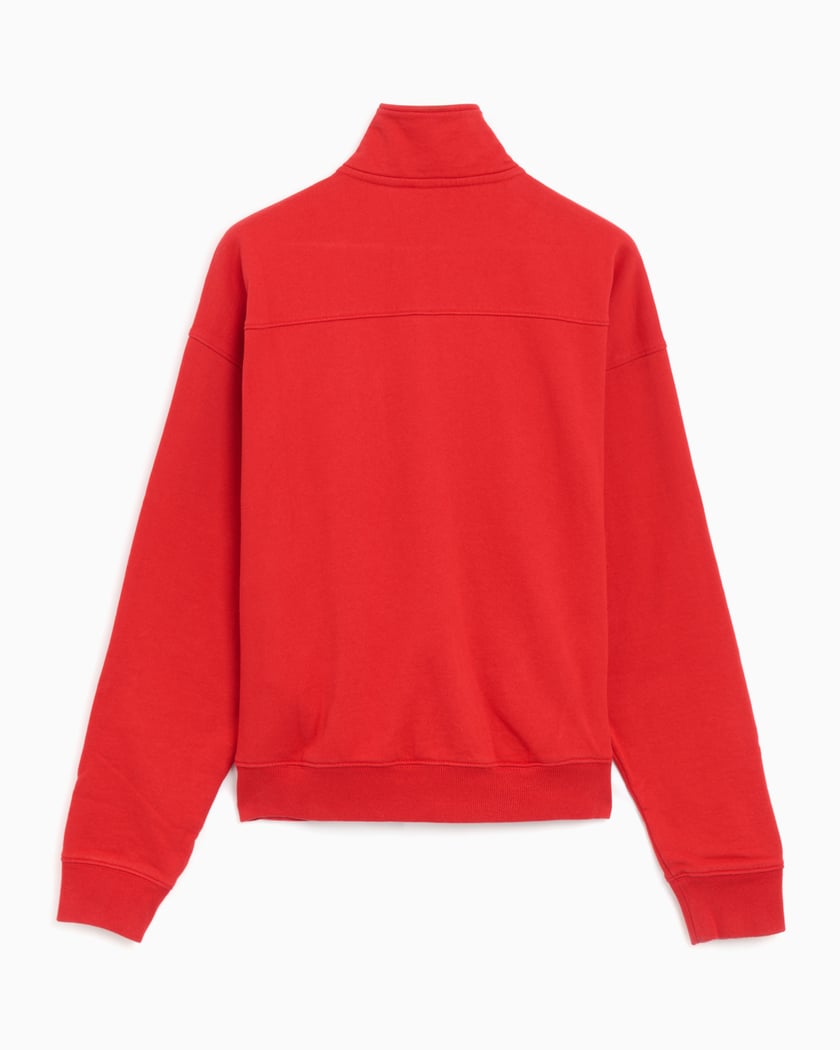 Sporty & Rich USA Unisex Quarter Zip Sweatshirt Red