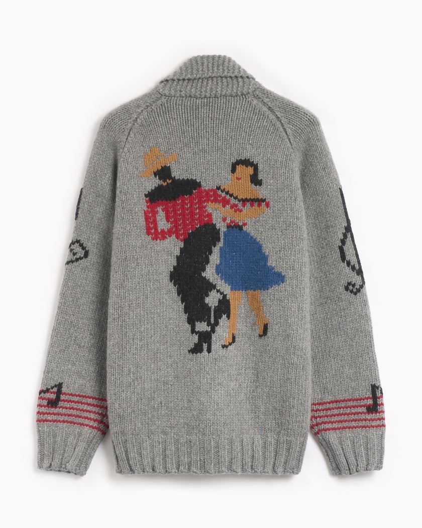 YMC Cowichan Men's Cardigan Oversize Men's Cardigan Gray P8XAK