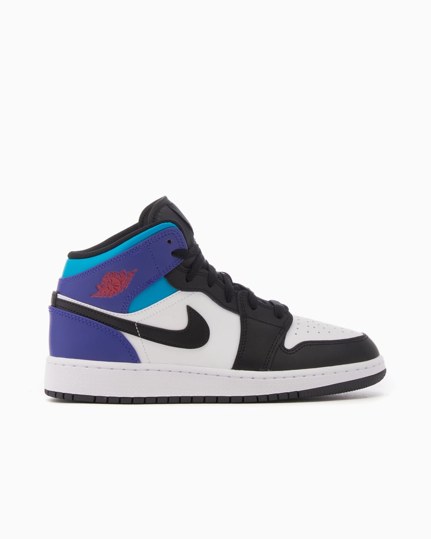 Air Jordan 1 Mid Black Toe Grape GS Multi DQ8423 154 FOOTDISTRICT