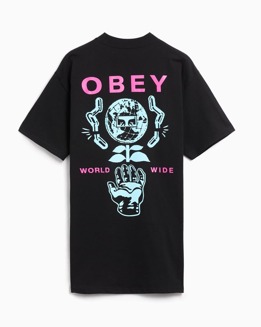 OBEY Clothing Obey Helping Hand Men s T Shirt Black 165263942 BLK FOOTDISTRICT