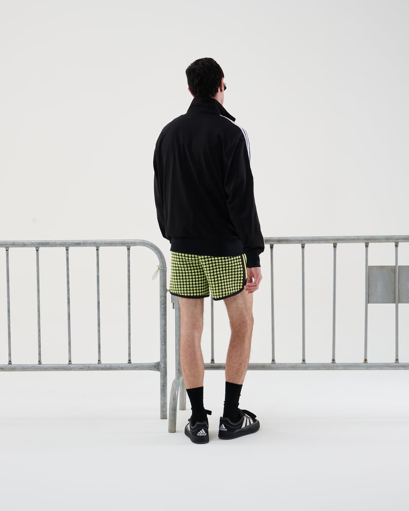 adidas Originals x Wales Bonner Men's Crochet Shorts Green IY2048 