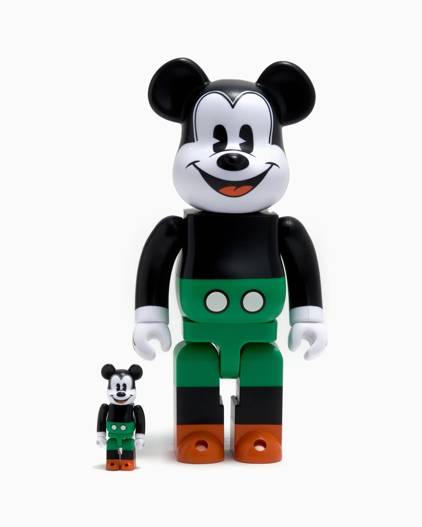 Medicom Toy Be@rbrick Mickey Mouse 1930'S Poster 100%+400% Black ...