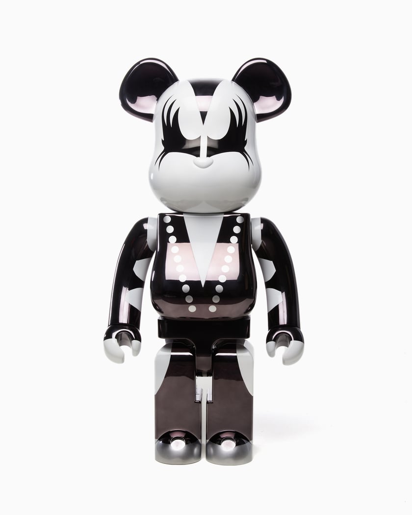 Medicom Toy Be@rbrick Kiss Demon Chrome 1000% Black F231000KISSDEMON-ASS |  FOOTDISTRICT