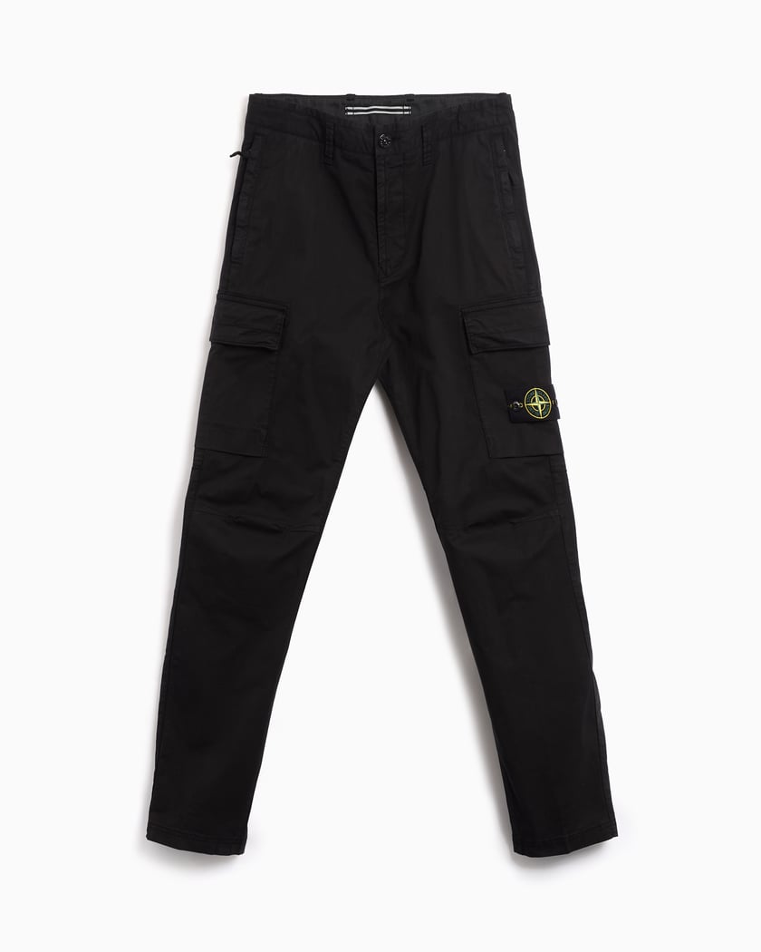 Stone Island Men's Regular Pants Black 811530410-V0029 | FOOTDISTRICT