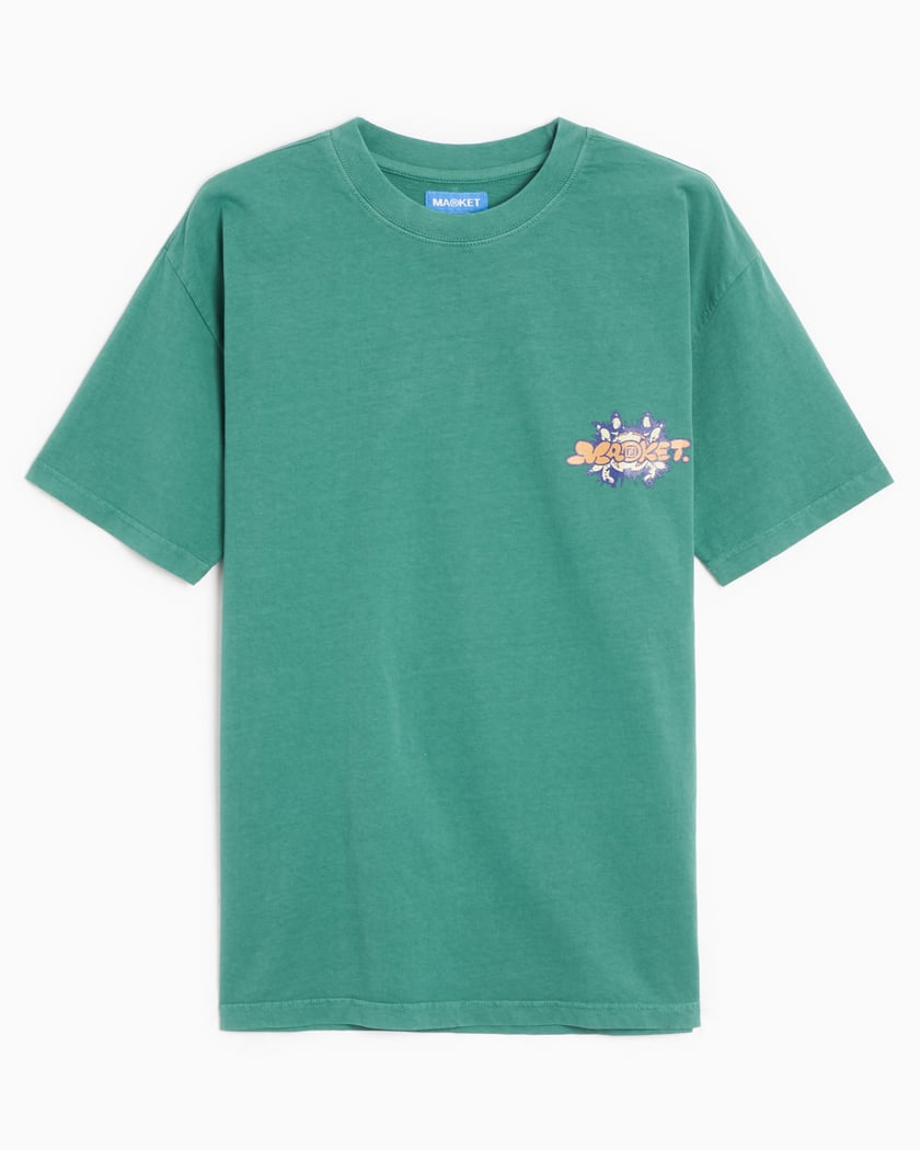 FOOTDISTRICT x MARKET Worldwide Unisex T Shirt Green 360001485