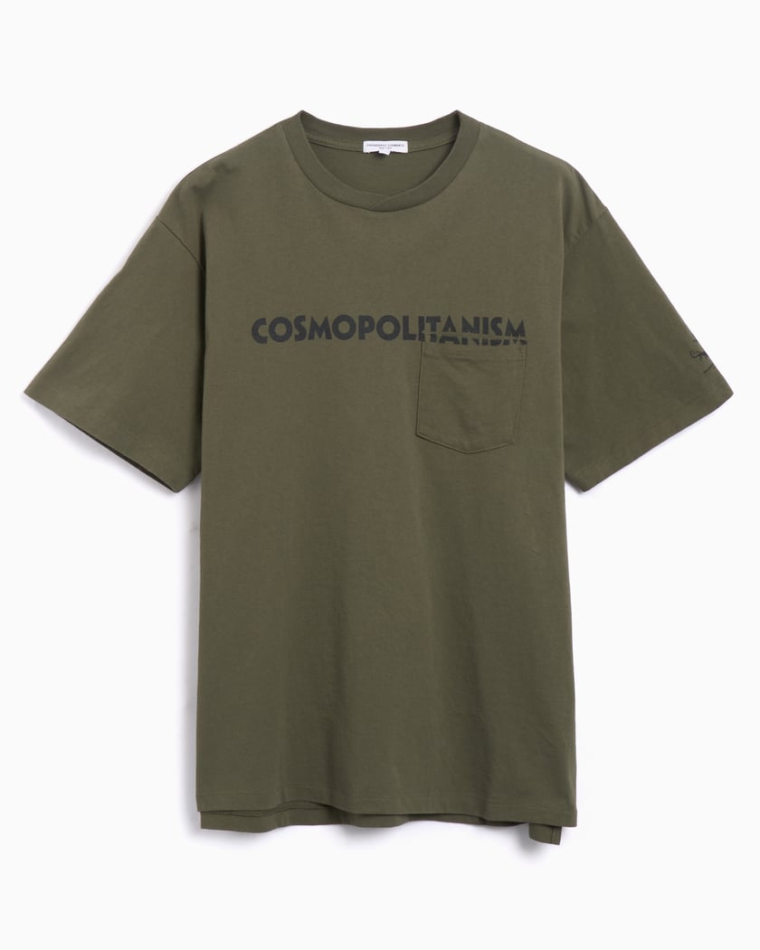 Engineered Garments Printed Cross Crew Neck Men's T-Shirt