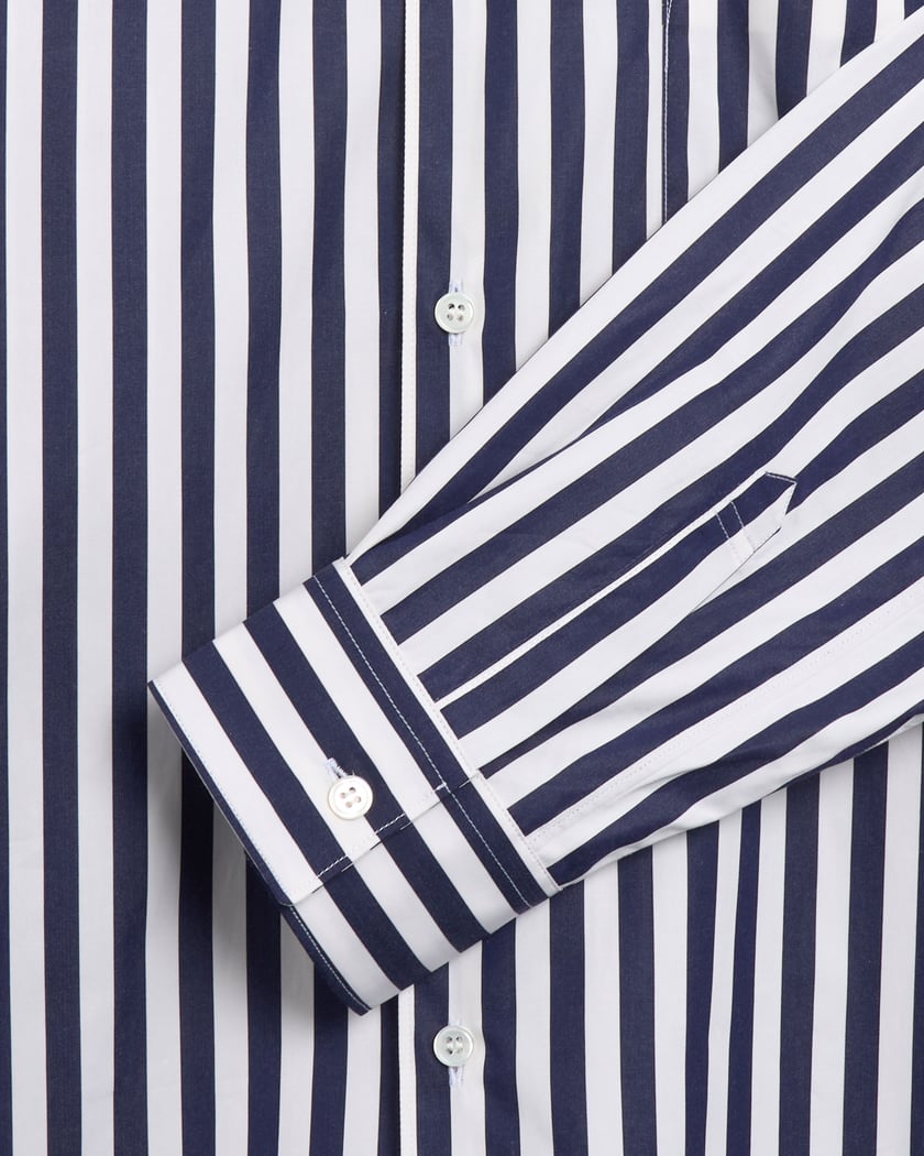 Comme Des Garçons Men's Long Sleeve Shirt Blue FZ-B115-PER