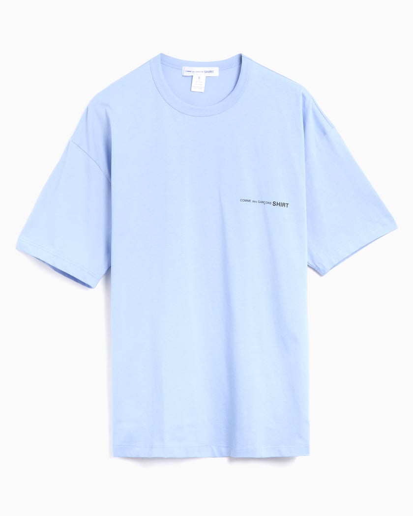Comme Des Garçons Shirt Logo Men's Knit T-Shirt FO-T023-S25 Comme Des Garçons Shirt Logo Men's Knit T-Shirt FO-T023-S25