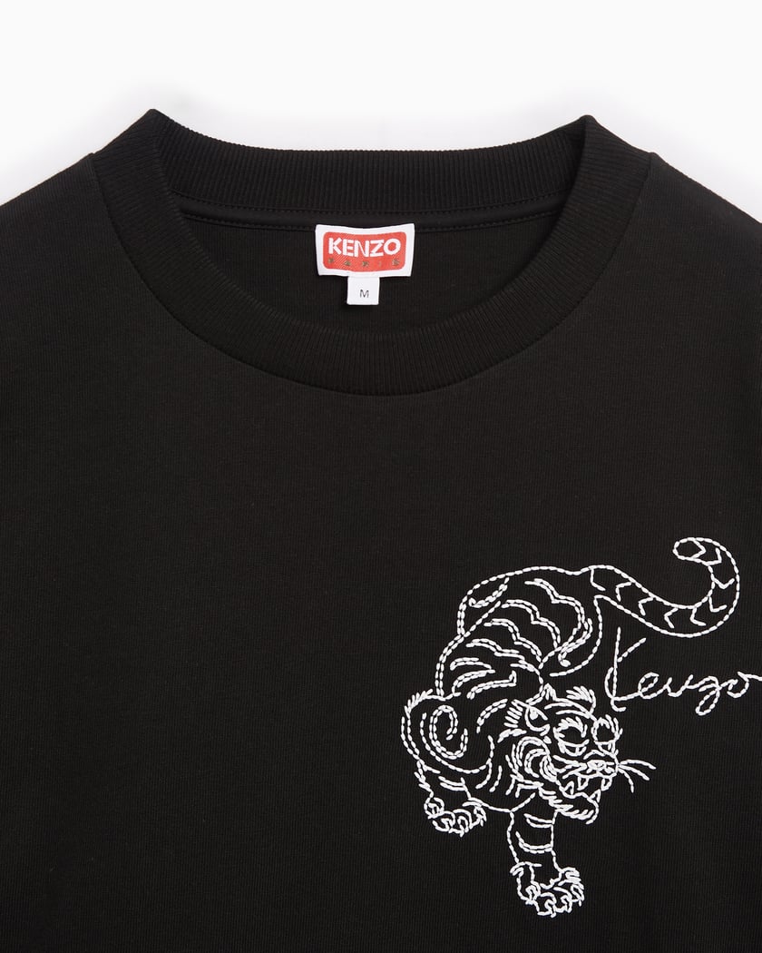 Kenzo Star Tiger Men s Oversized T Shirt Zwart FE65TS2964SI 99J FOOTDISTRICT