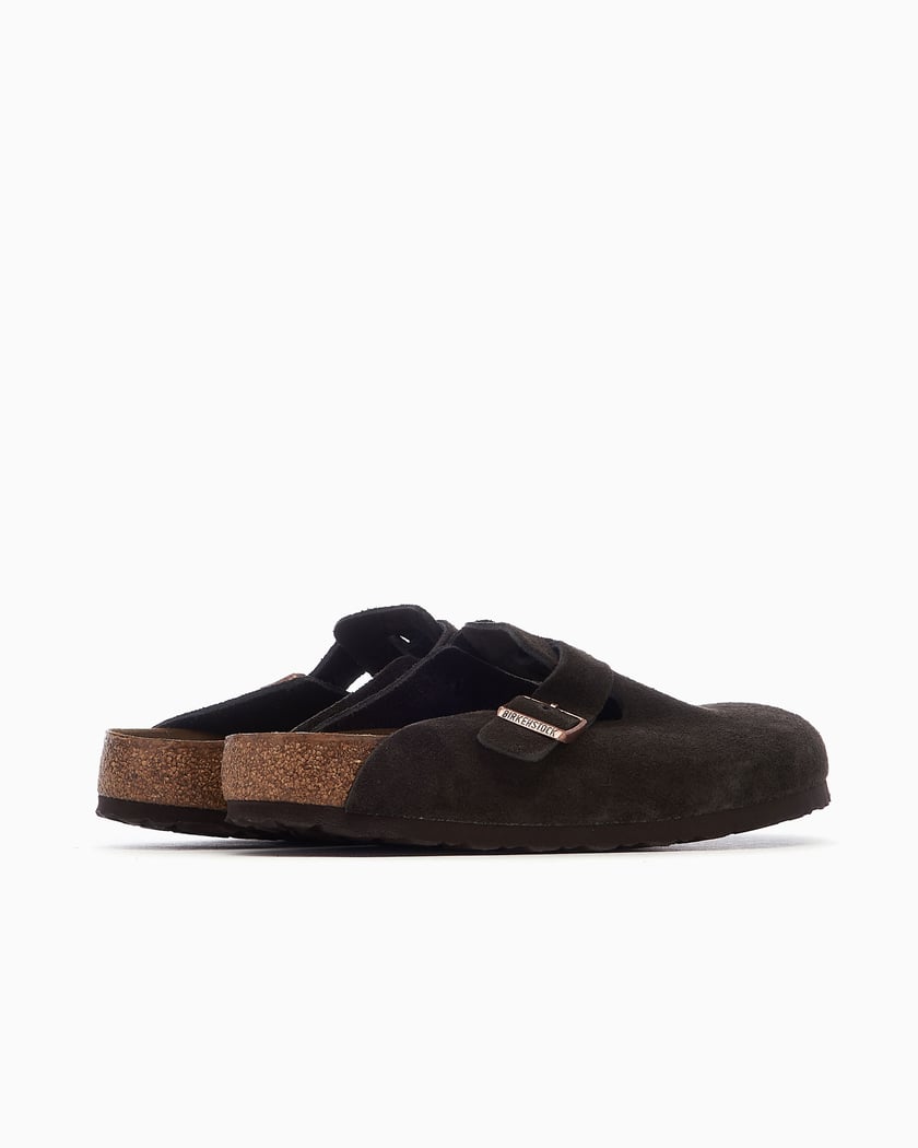 Birkenstock Boston ブラウン 36 Birkenstock Boston Narrow Suede Clog, 36 - Walmart.com