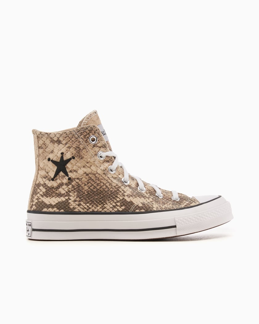 Converse x Stussy Chuck 70 High Snakeprint Brown A11674C FOOTDISTRICT