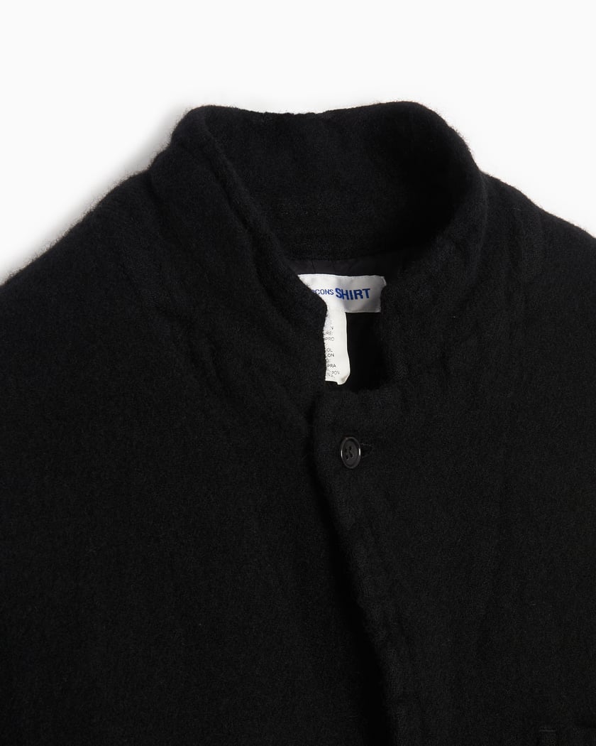 Comme Des Garçons Shirt Men's Knit Woven Shirt Jacket Black FL-J002-W23-1 |  FOOTDISTRICT