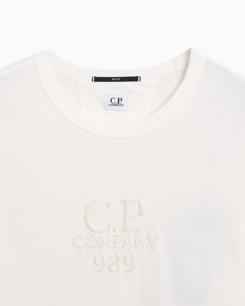 CP Company Logo Men's T-Shirt White 18CMTS284A005697G-103