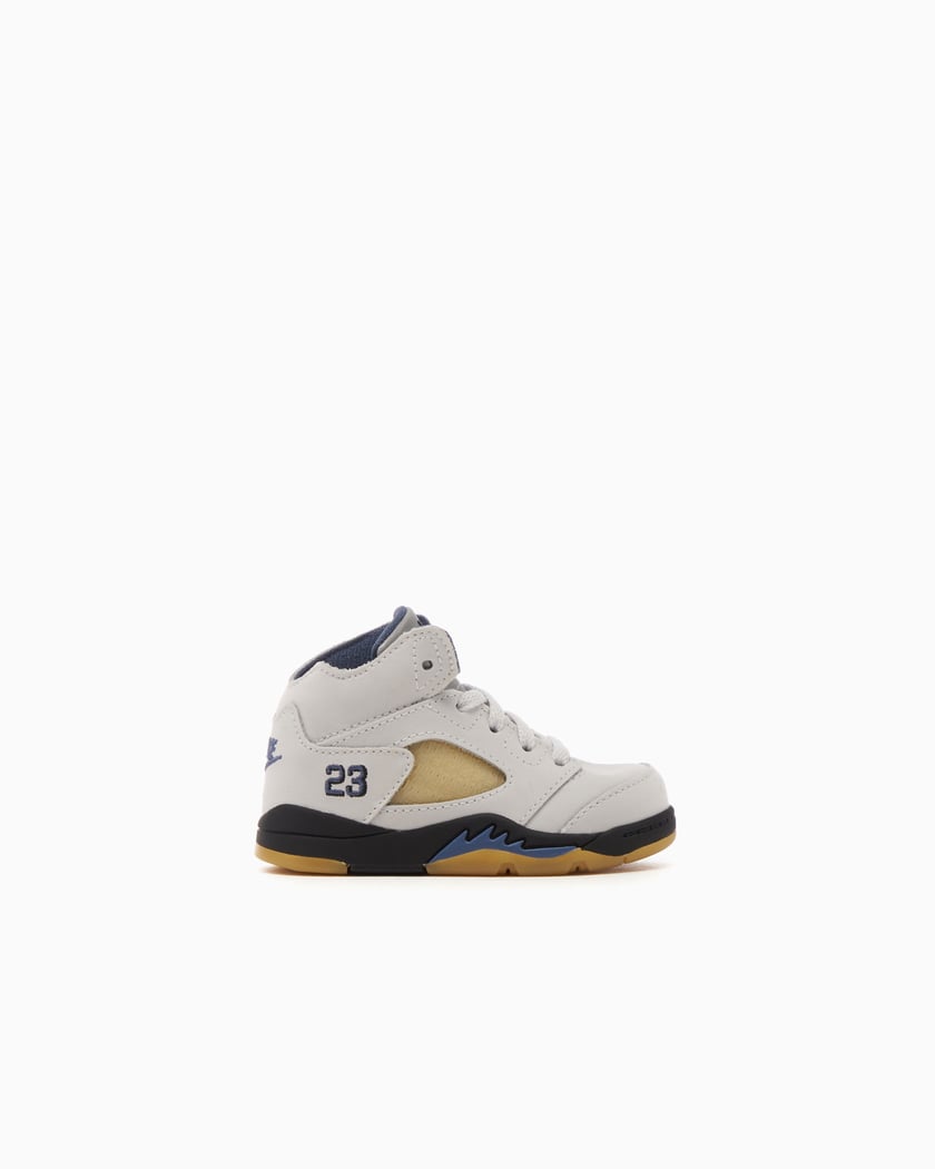 Yellow and blue retro 5 on sale