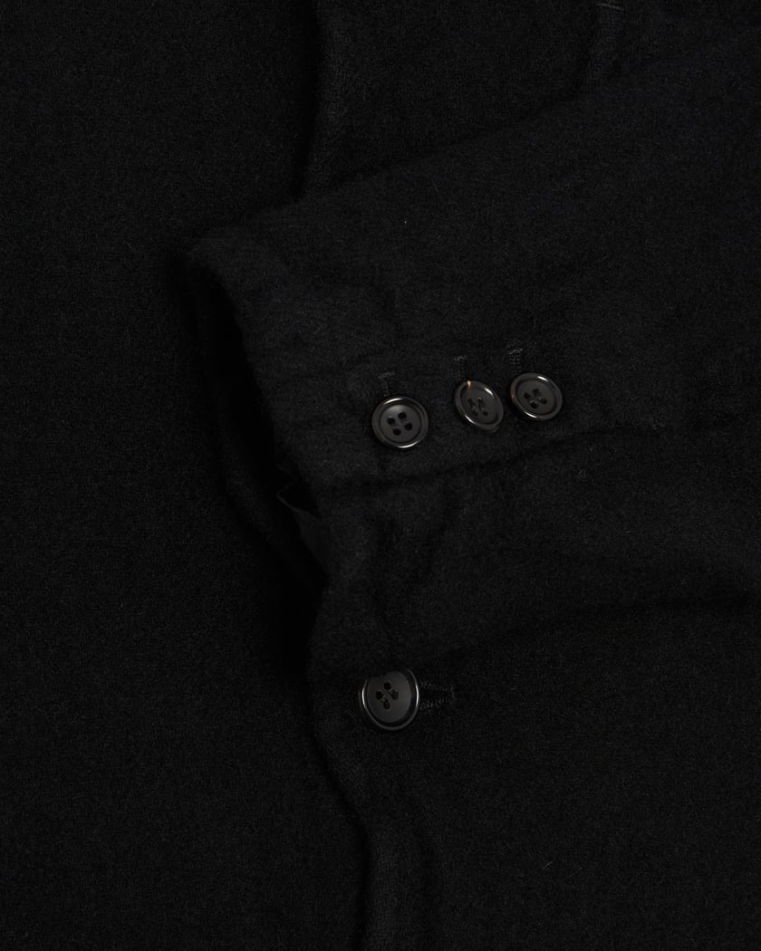 Comme Des Garçons Shirt Men's Knit Woven Shirt Jacket Black Comme Des Garçons Shirt Men's Knit Woven Shirt Jacket Black