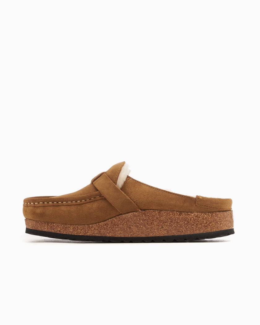 BIRKENSTOCK Women s Buckley Shearling Suede Leather Narrow