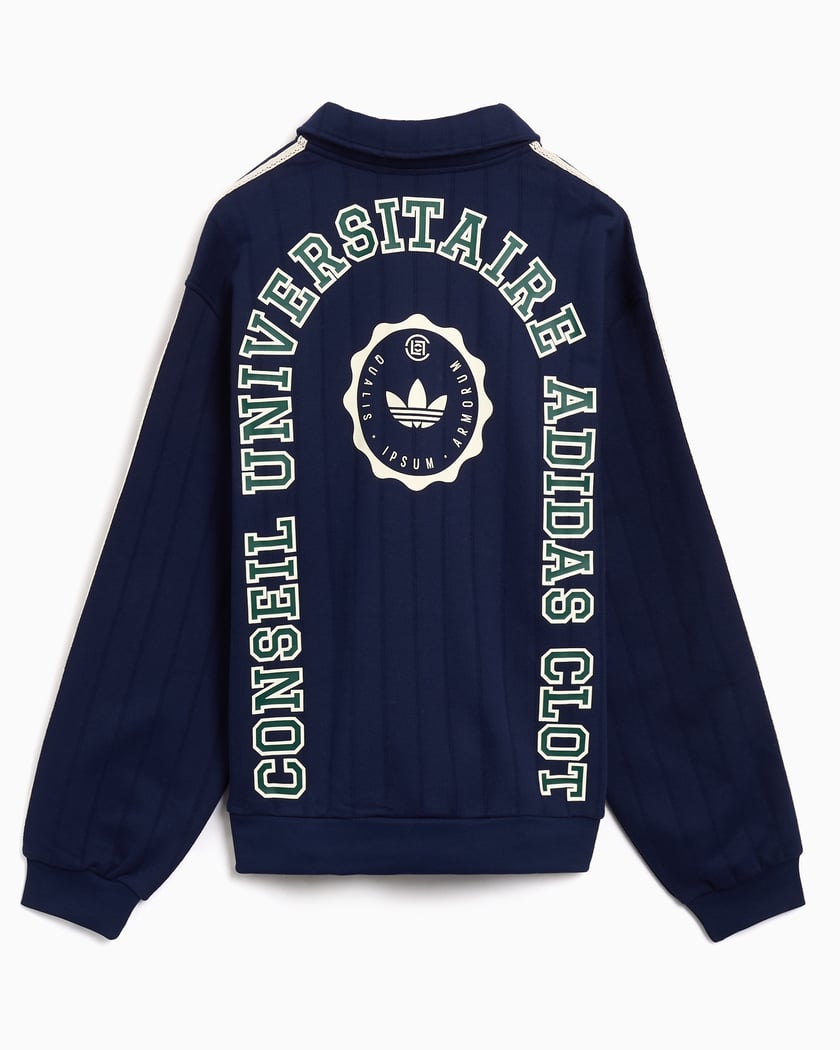 adidas Originals x CLOT Logo Relaxed Unisex Half Zip Sweatshirt