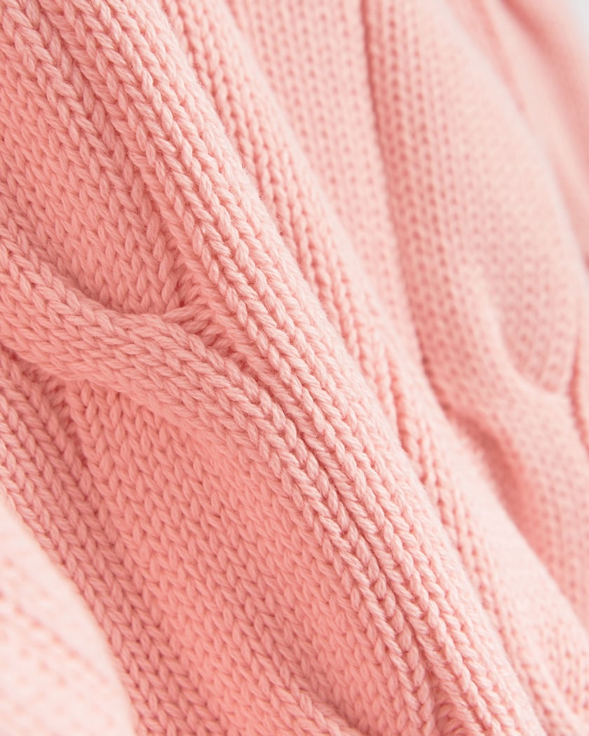 Sporty & Rich x Prince SRC Unisex Cableknit Sweater Pink
