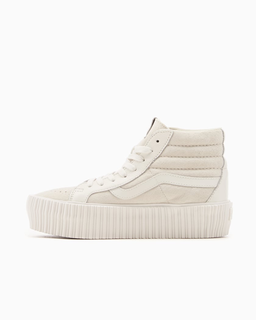 Vans platform all white deals
