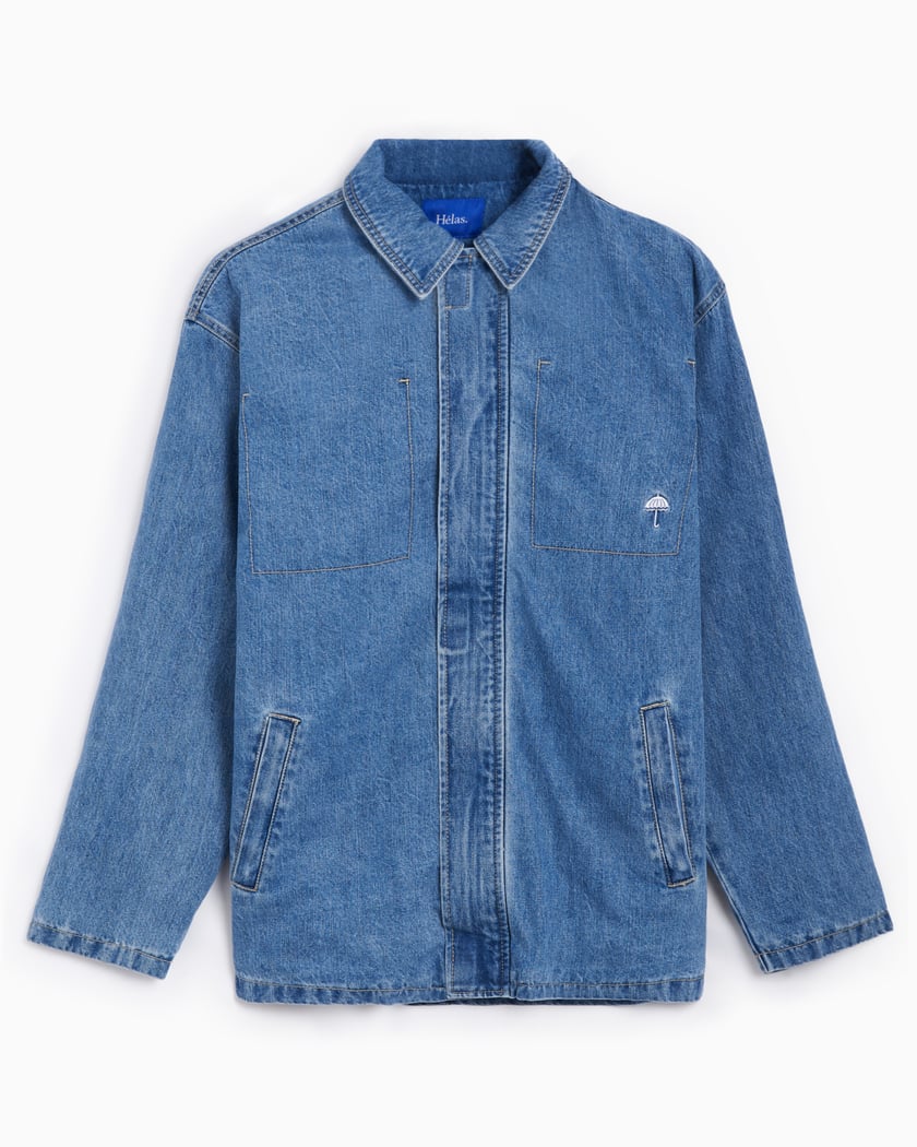 Mens padded denim jacket shop