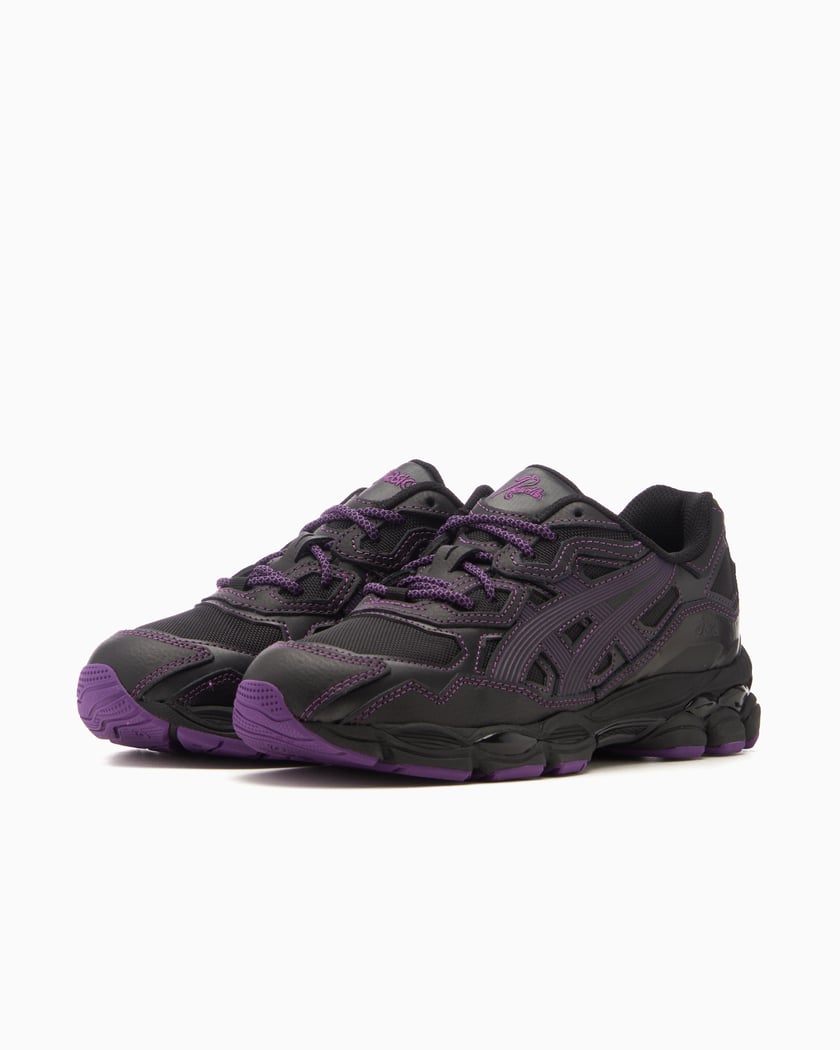 ASICS x Needles Gel NYC Schwarz Lila 1201B008 001 FOOTDISTRICT