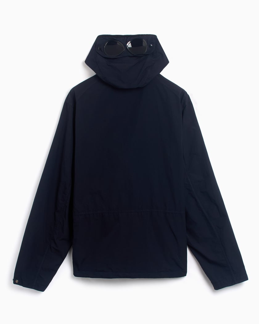 CP Company Men's Flatt Nylon Goggle Jacket Blue CP Company Men's Flatt Nylon Goggle Jacket Blue