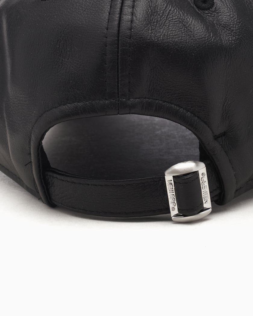 New Era New York Yankees MLB 9FORTY Unisex Leather Cap Black
