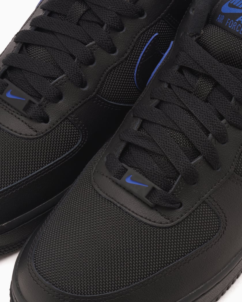 Air force 1 black gym blue discount