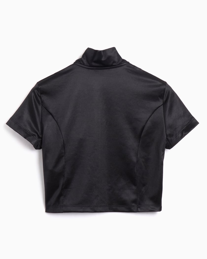 adidas Originals Zip-Up Crop Women's T-Shirt Black JD0277