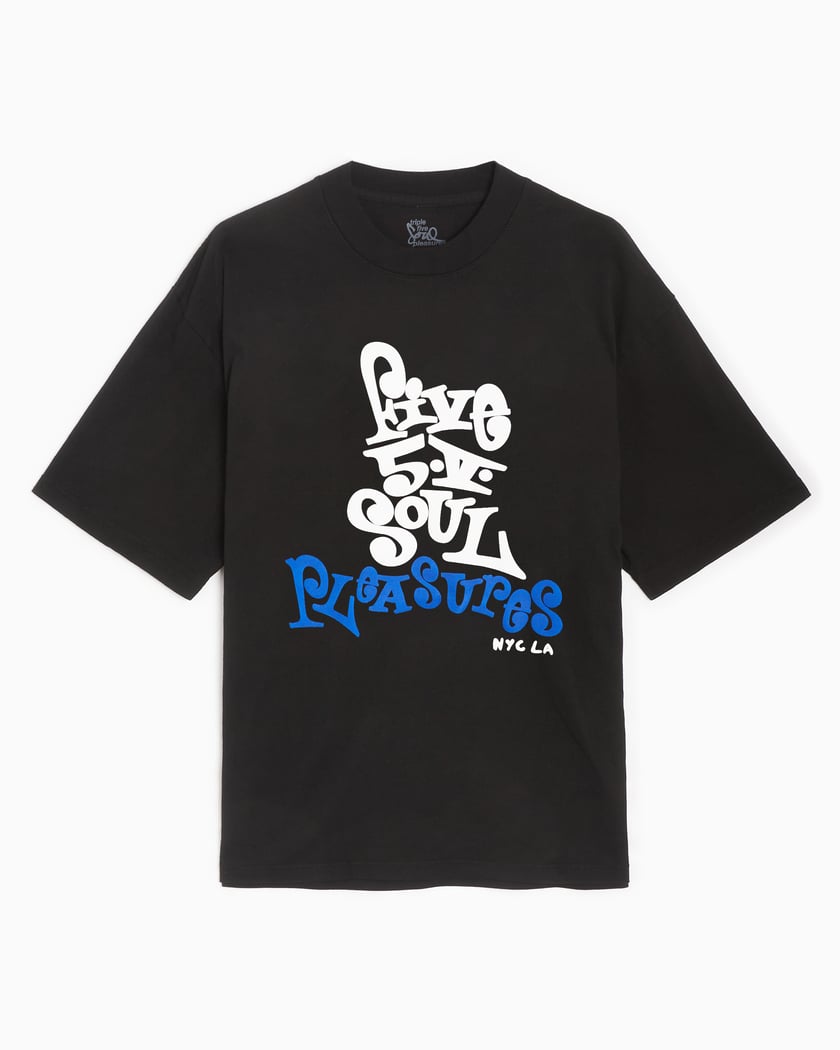 Pleasures x 555 SOUL Five 5 V Men s T Shirt