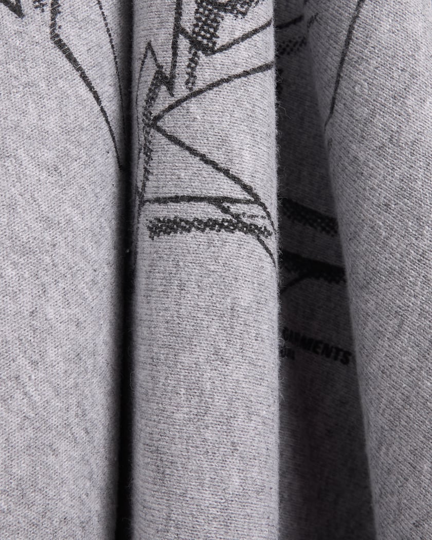 Engineered Garments Printed Raglan Men's Hoodie Gray