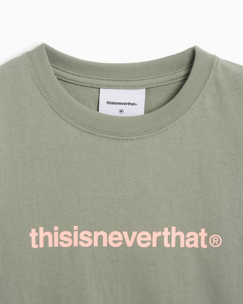 thisisneverthat® T-Logo Women's T-Shirt Green TN241TTSST02 thisisneverthat® T-Logo Women's T-Shirt Green TN241TTSST02