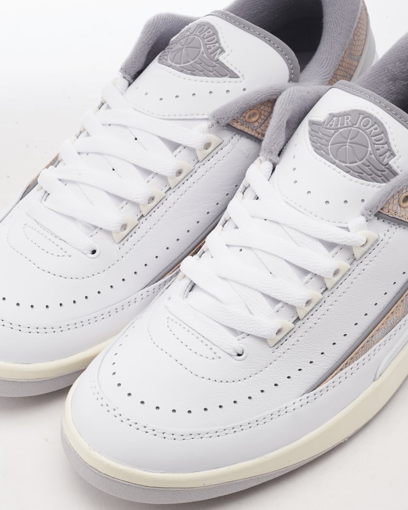 Air Jordan 2 Retro Low Python Gray White DV9956 100 FOOTDISTRICT