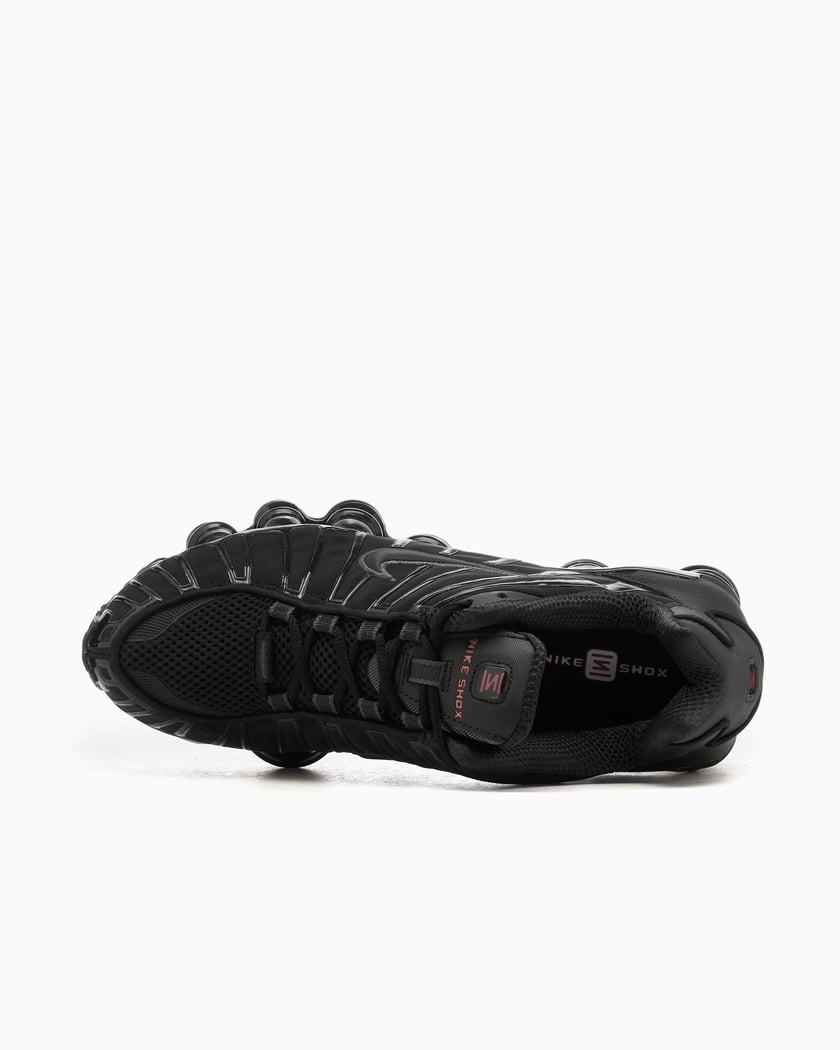 靴 Nike Shox TL Black 27cm AV3595-002 NIKE SHOX TL BLACK/BLACK-MTLC HEMATITE-MAX ORANGE（ナイキ