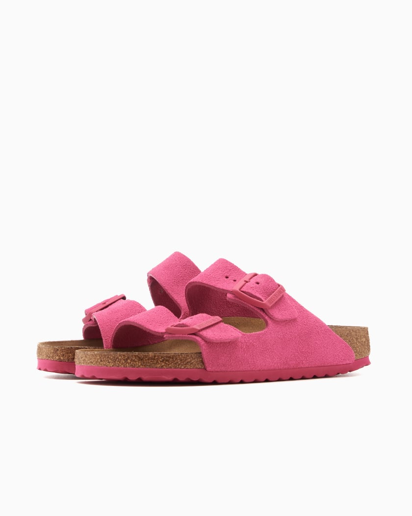 BIRKENSTOCK Women s Arizona Suede Leather Narrow Pink 1027069 FOOTDISTRICT