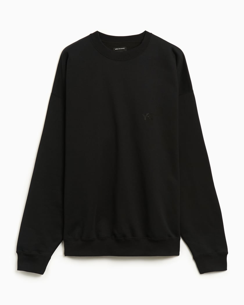 adidas Y-3 Brushed Unisex Terry Sweatshirt Black IW0075 | FOOTDISTRICT