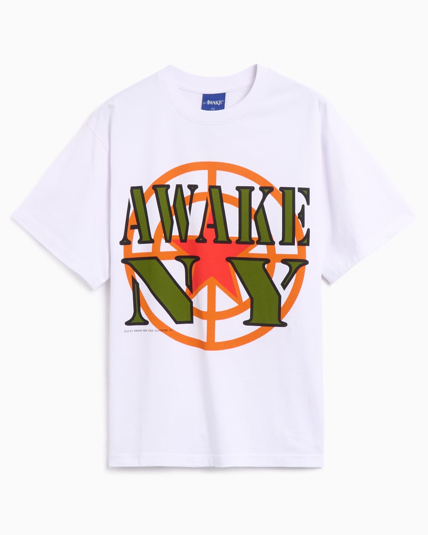 Awake NY Crosshair Men's T-Shirt White AWK-SP25-TS002-WH