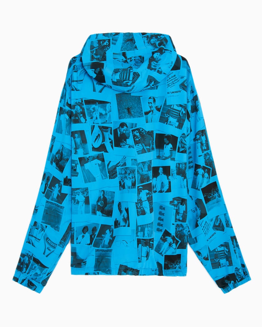 Lacoste Live x Polaroid Unisex Zip Jacket Bleu BH2901 00 BLW FOOTDISTRICT