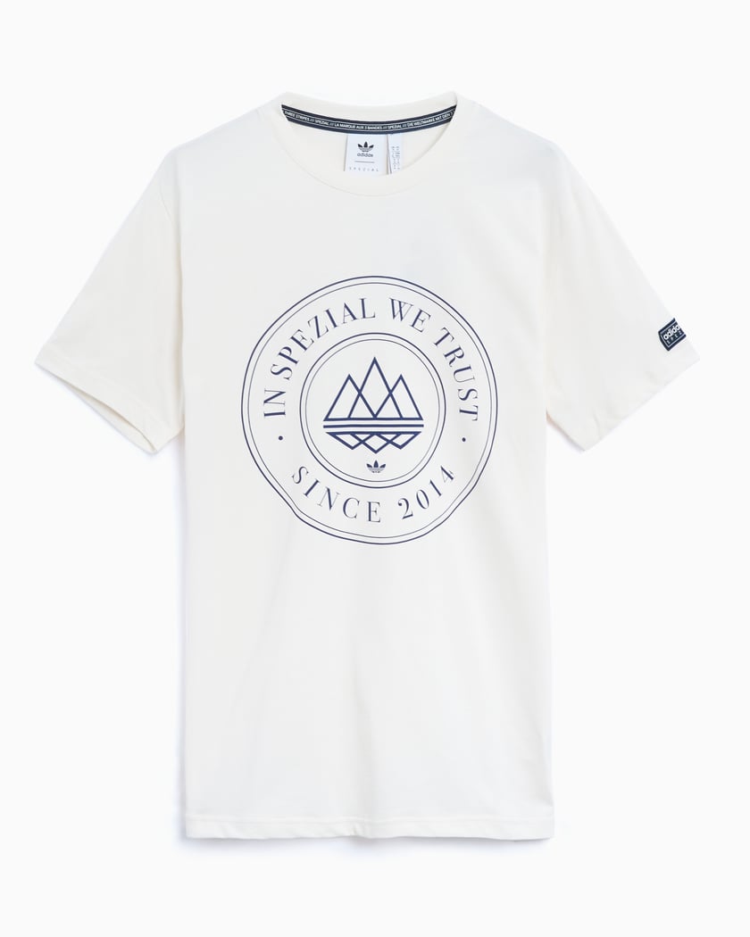 adidas Originals Spezial Mod TRFL 10 Men s Striped T Shirt White IT4263 FOOTDISTRICT
