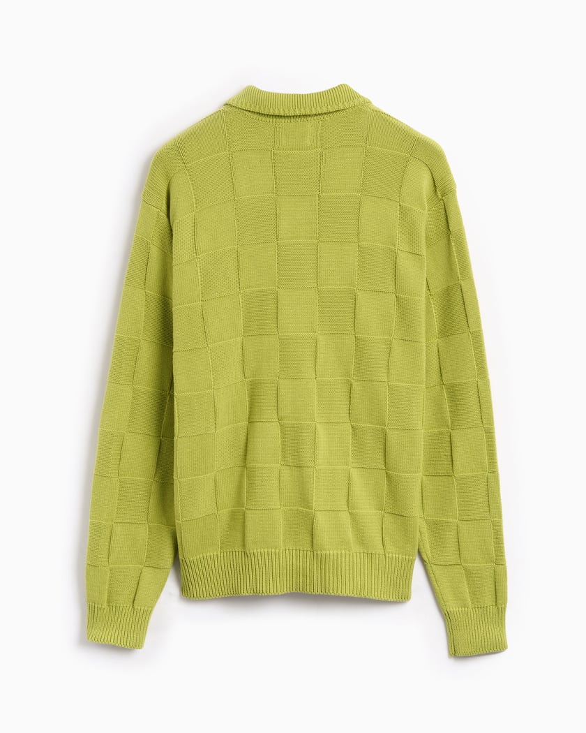 OBEY Clothing Albert Men s Polo Sweater Green White 151000081 TAR FOOTDISTRICT
