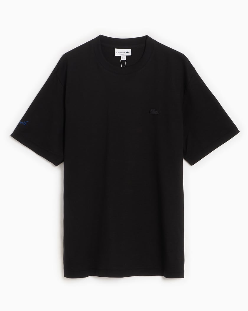 Lacoste Men's Jacquard T-Shirt Black TH4148-00-031
