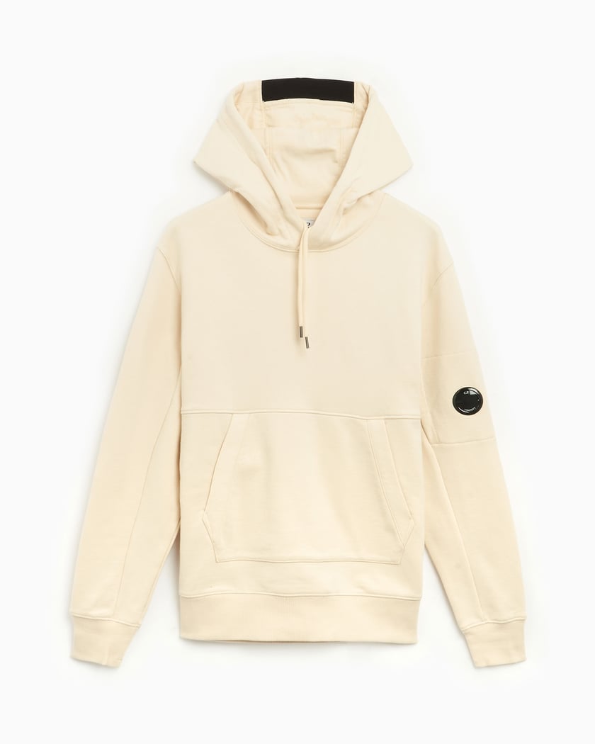 CP Company Logo Men s Hoodie White 16CMSS023A005086W 402 FOOTDISTRICT