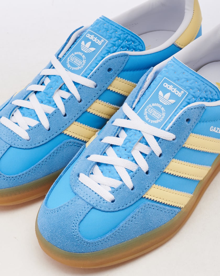 adidas Originals Women s Gazelle Indoor Blu Giallo IE2960 FOOTDISTRICT