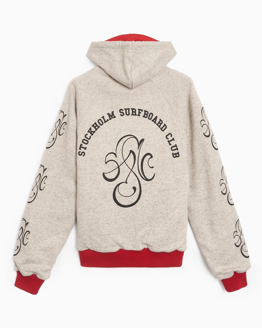 【STOCKHOLM SURFBOARD CLUB】ZIP UP HOODIE Stockholm (Surfboard) Club Melange Men's Zip Hoodie Men's Zip-Up