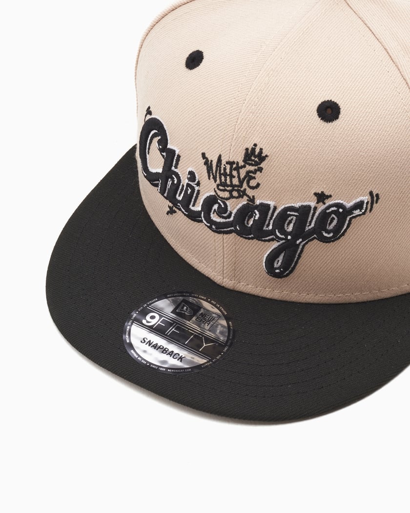 応援グッズ new era jewely cap SOX freedom 9fifty New Era Chicago White Sox Team Art Unisex Cap Unisex Cap Beige