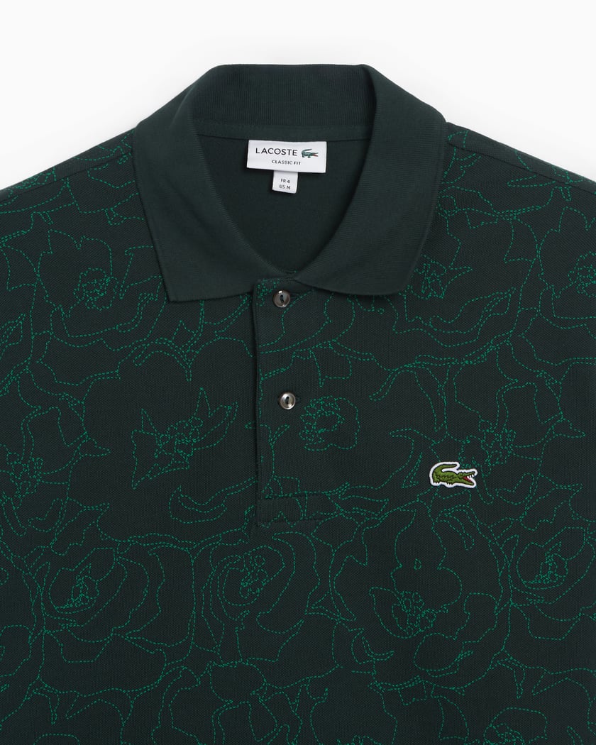 Lacoste Men s Classic Fit Flower Print L.12.12 Polo Shirt