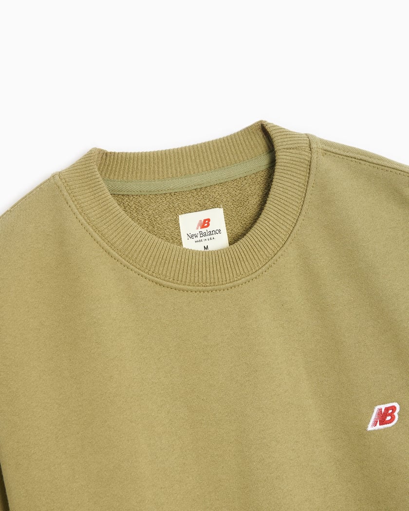 New Balance Made in USA Men's Core Sweatshirt Green MT21541