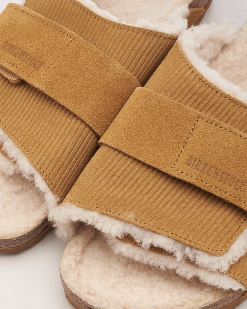 BIRKENSTOCK Kyoto Shearling Suede Leather Regular